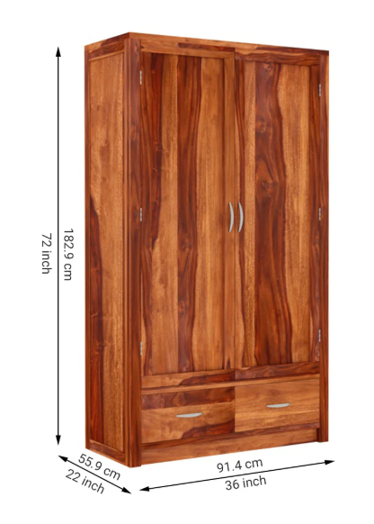Titania 2 door multi utilty wardrobe