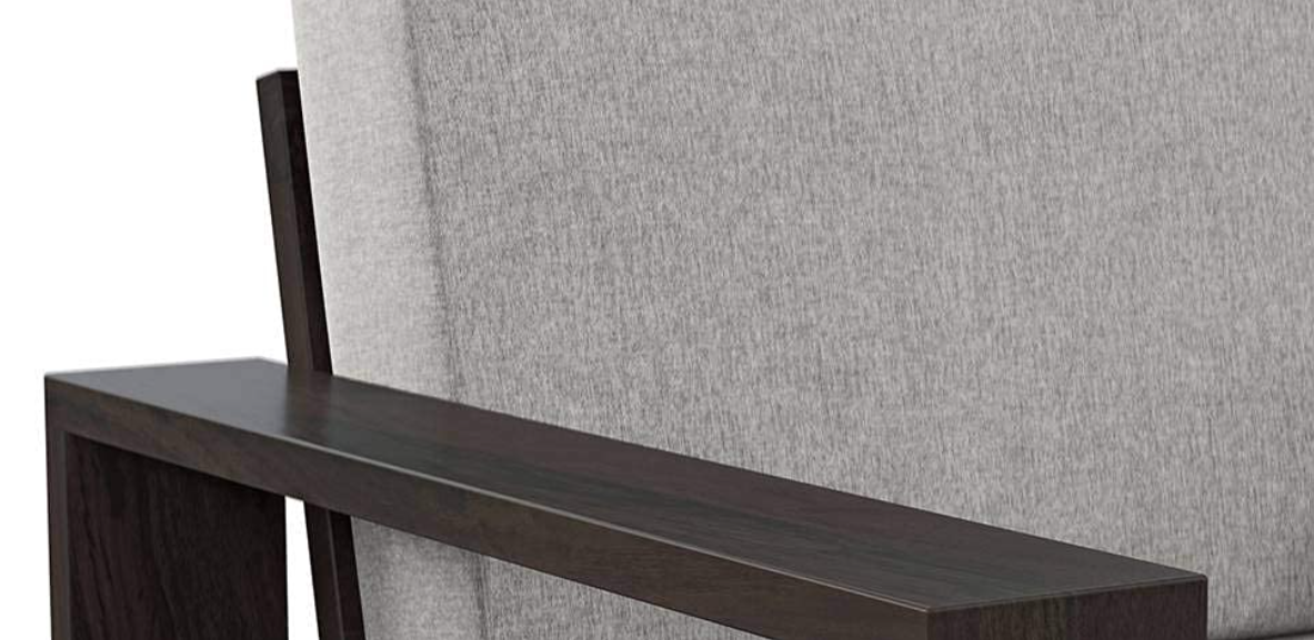 Sheesham Wood 3-Seater Sofa for Living Room | Solid Wooden Sofa Set – Walnut Finish