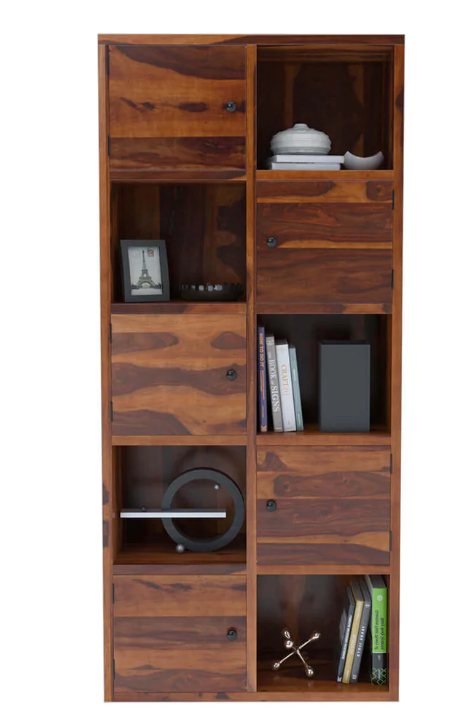 Solid wood book shelf