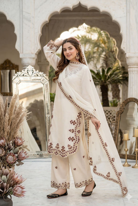 Ayesha Heavy embroidery sequence suit set