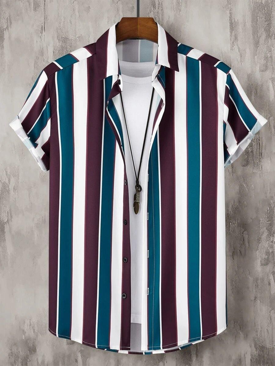 B.Bold Rayon Printed Half Sleeves Regular Fit Mens Casual Shirt