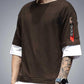 Cotton Blend Solid Half Sleeves T-Shirt