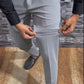 Popcorn Fabric Ankle Length Trouser For Men's