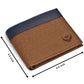 Lorenz Bi-Fold Casual Blue Wallet for Men (Blue,Grey)