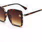 UV Protection Over-sized Sunglasses (64) (For Women, Golden)