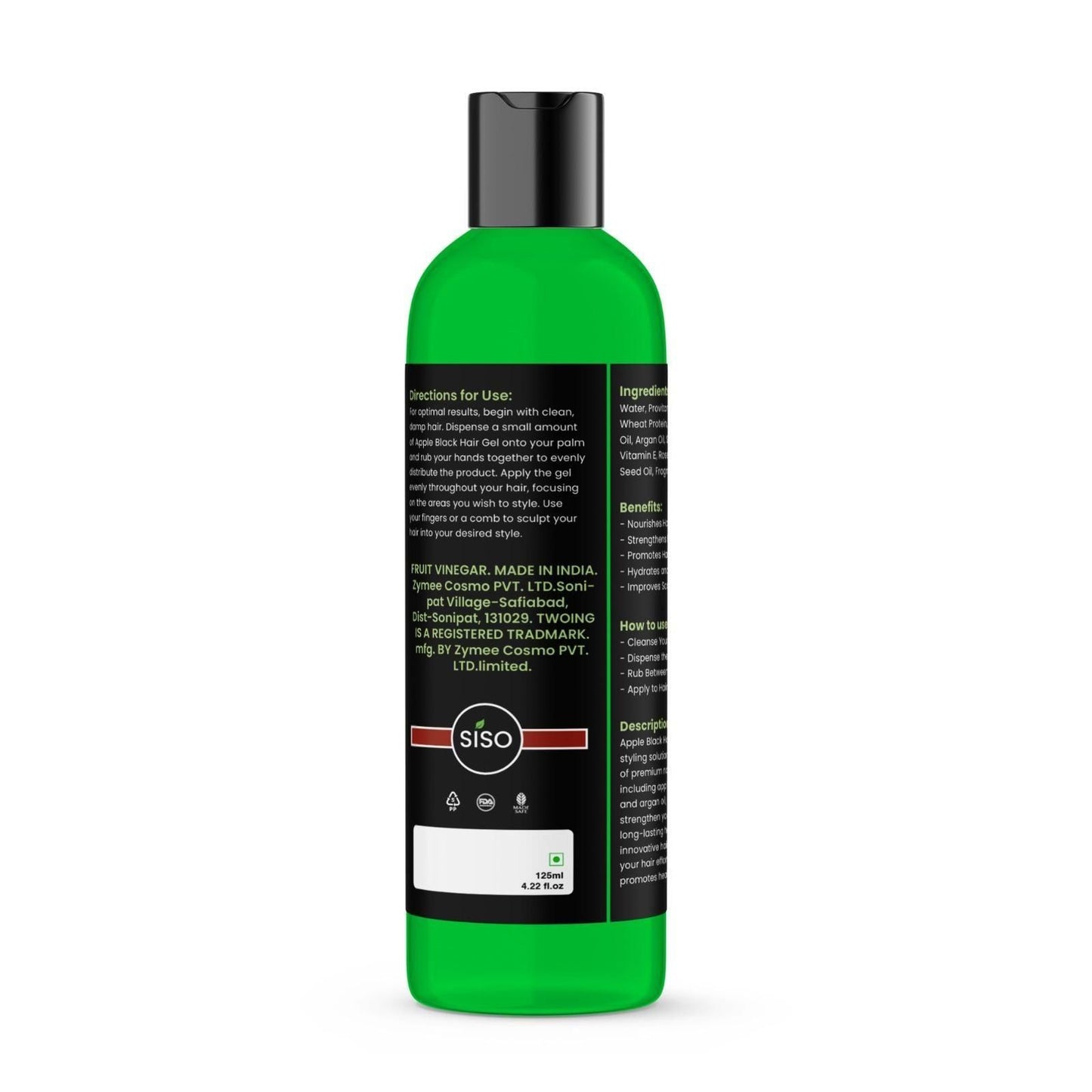 SISO FRUIT VINEGAR Shampoo (Pack of 2) 240ml