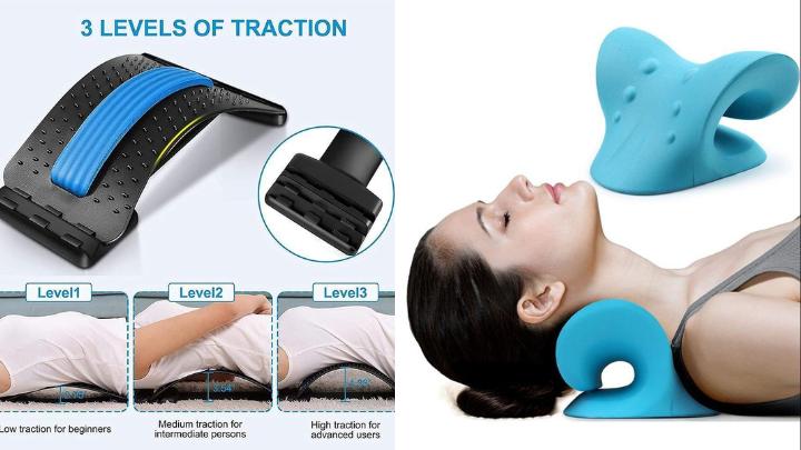Combo Of Magic Back Support & Cervical Pillow | Neck & Shoulder Support for Pain Relief