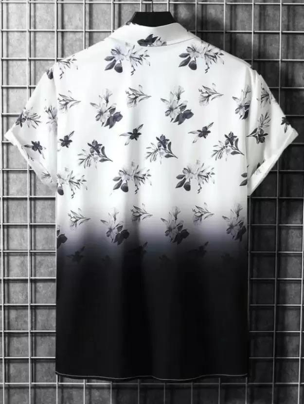 Lycra Blend Printed Half Sleeves Regular Fit Mens Casual Shirt
