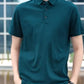 Men's Casual Solid Polo Neck T-shirt