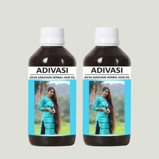 Adivasi Jeeva Sanjivani Herbal Hair Oil (Pack of 2)
