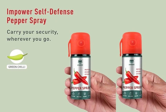 Super-Strong Self Defence Pepper Spray for Women Safety (Pack-of-2)