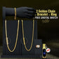 Pack Of 2 Golden Chain With Golden Bracelet And Diamond Ring + Free Digital Watch Combo