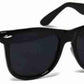 Unisex blue silver retro square sunglasses