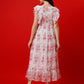 Plus Size Women's Georgette Floral Print Flared Midi Dress