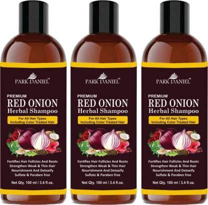 Park Daniel Red Onion Herbal Shampoo (Pack Of 3)