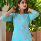 Latest Printed Rayon Kurti Palazzo Set