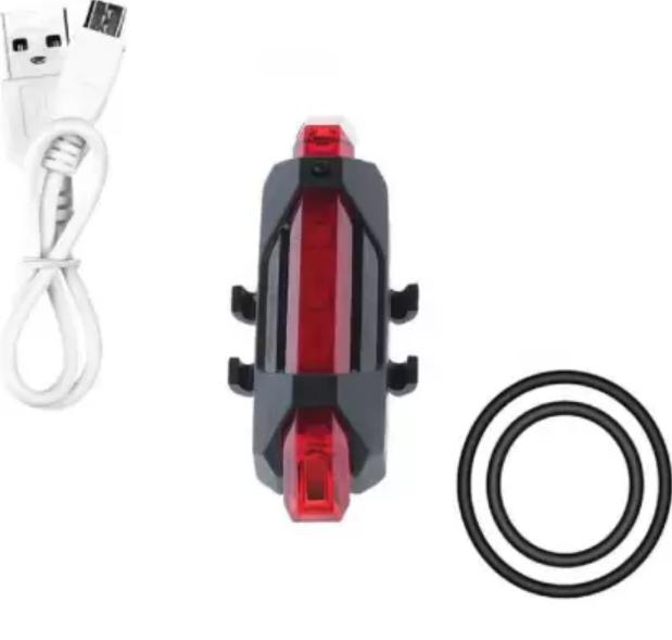 Bicycle Rear Light 5 LED USB Rechargeable Waterproof LED Rear Break Light