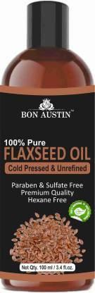 Bon Austin 100% Pure Organic Flaxseed Hair Oil