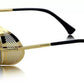UV Protection Round Sunglasses (Free Size) (For Men & Women, Black, Golden)