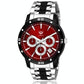 Lorenz Two Tone Chain & Red dial Watch for Men