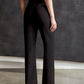Women's Flat Front Casual Trousers