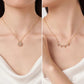 Four Love Hearts Pendant Necklace rose  Diamond Leaf Clover Heart Necklaces