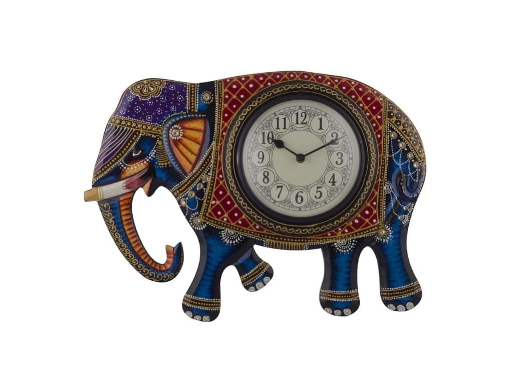 Shree ji Elephant Wall Clock