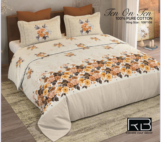 Ten on ten boutique collection king size bedsheets