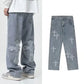 Men Straight Loose Wide-leg Pants