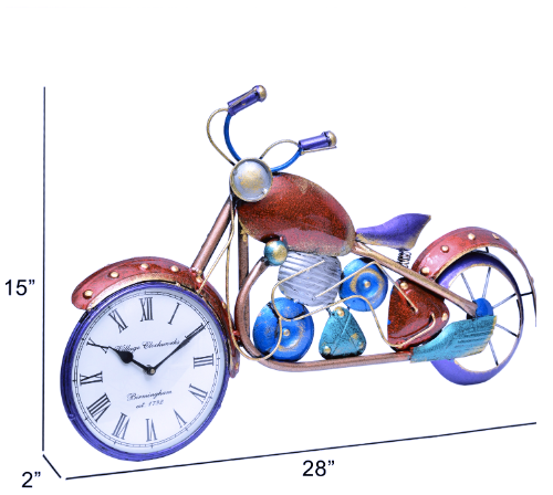 Iron Decorative Bike Wall clock