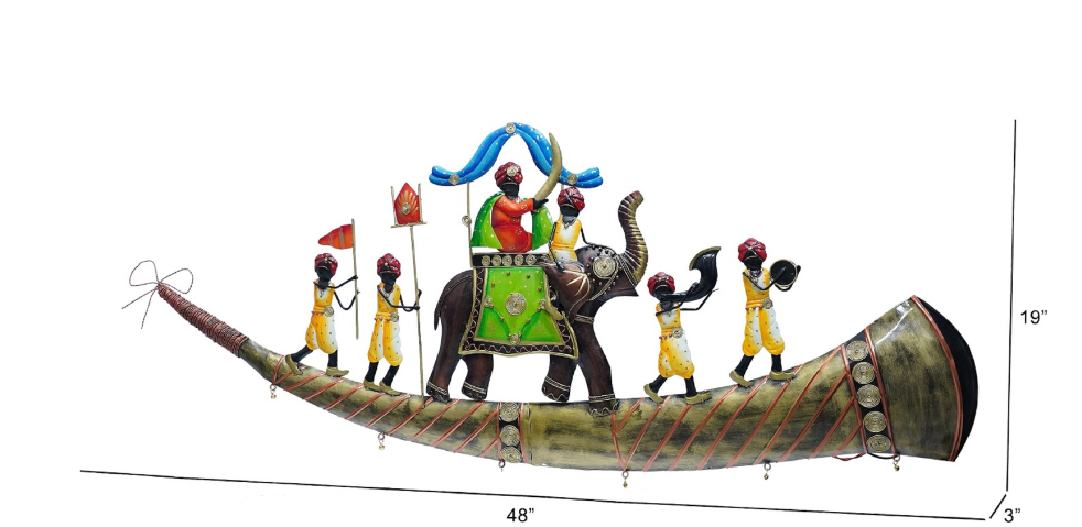 Wrought Iron Barat Procession in Maroon