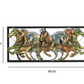7 Running Horses with led frame