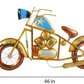 Blue Metal Motor Bike Wall Art