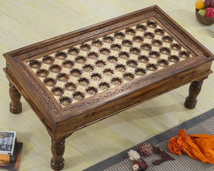 Brass coffee table