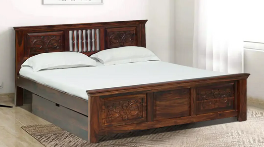 Deva Traditional solid wood king size bed