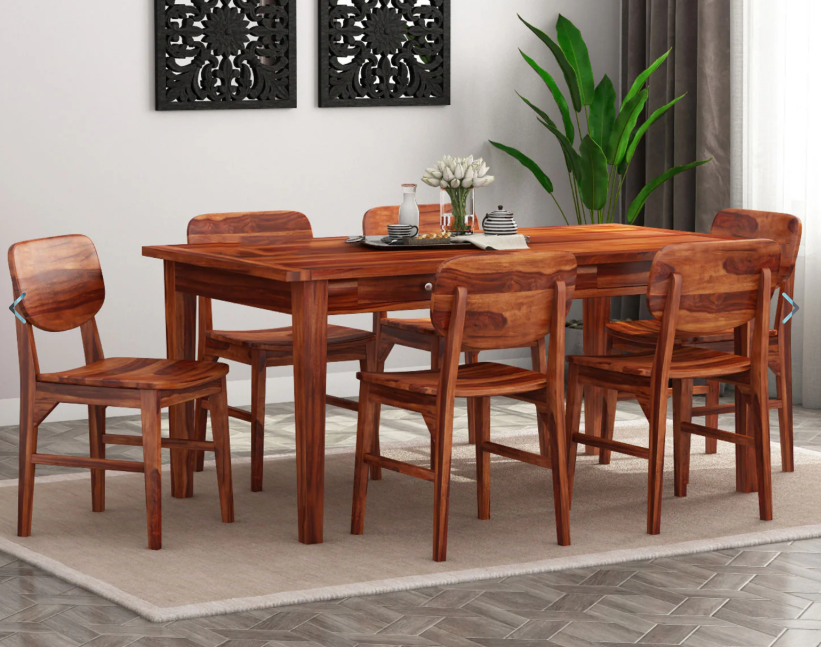 Mcbeth Barrel Six Seater dining table
