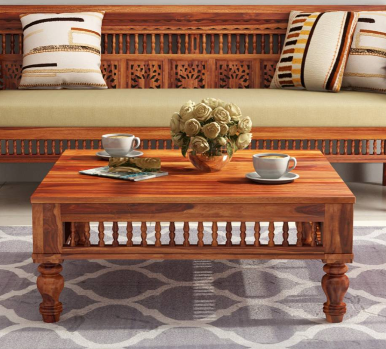 Wooden coffee table for living room