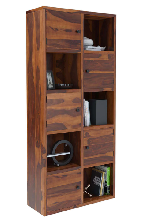 Solid wood book shelf