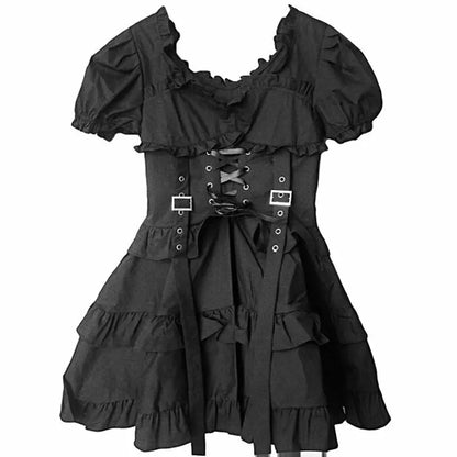 Gothic Women Black Dress