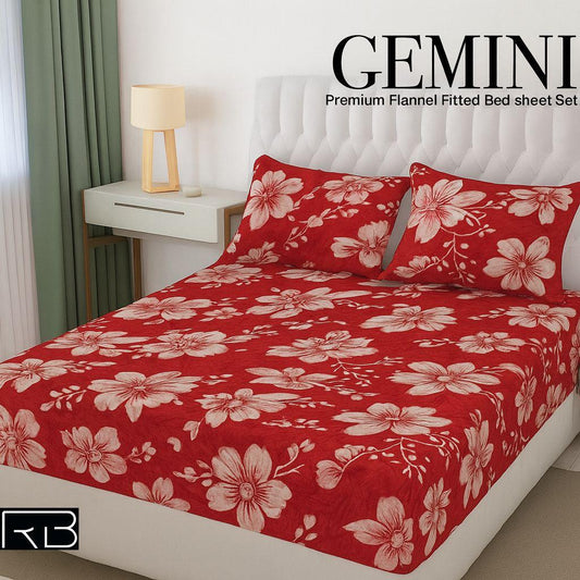 Gemini warm flannel bedsheet
