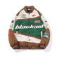 Streetwear Letter Print Motorcycle Jacket